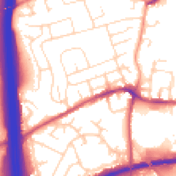 Daytime road noise heatmap for NG10 5JB