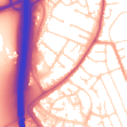 Daytime road noise heatmap for NG10 5NG