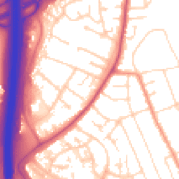 Daytime road noise heatmap for NG10 5NY