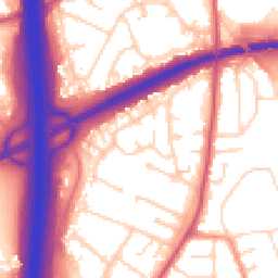 Daytime road noise heatmap for NG10 5PF
