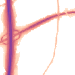 Night-time road noise heatmap for NG10 5PF