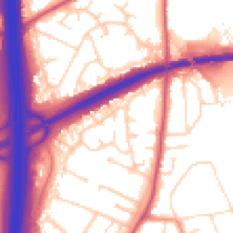 Daytime road noise heatmap for NG10 5PG