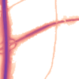 Night-time road noise heatmap for NG10 5PG