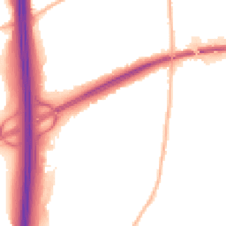 Night-time road noise heatmap for NG10 5PJ