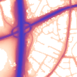 Daytime road noise heatmap for NG10 5PP