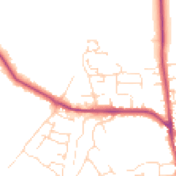 Daytime road noise heatmap for NG11 6AS