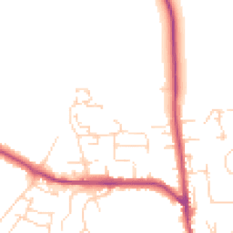 Daytime road noise heatmap for NG11 6AU