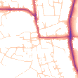 Daytime road noise heatmap for NG11 6EA