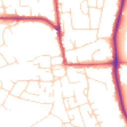 Daytime road noise heatmap for NG11 6EJ