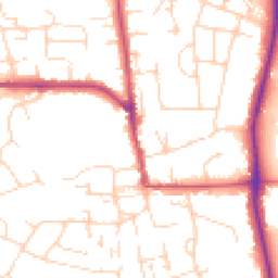 Daytime road noise heatmap for NG11 6EN