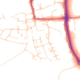 Daytime road noise heatmap for NG11 6JJ