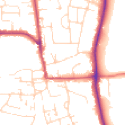 Daytime road noise heatmap for NG11 6LA