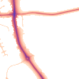Daytime road noise heatmap for NG11 6SH