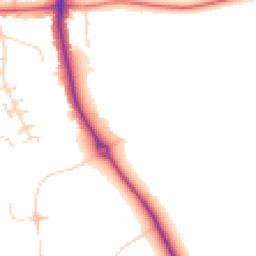 Daytime road noise heatmap for NG11 6SN