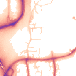 Daytime road noise heatmap for NG11 7AN