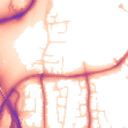 Daytime road noise heatmap for NG11 7BD