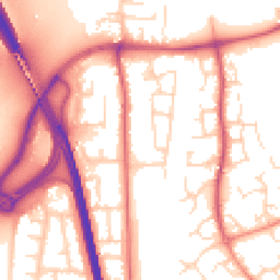 Daytime road noise heatmap for NG11 7BJ