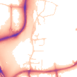 Daytime road noise heatmap for NG11 7DE