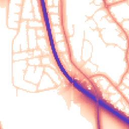 Daytime road noise heatmap for NG11 7DT