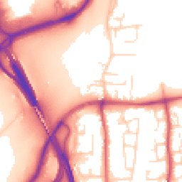 Daytime road noise heatmap for NG11 7EQ