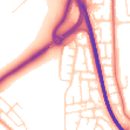 Daytime road noise heatmap for NG11 7EX