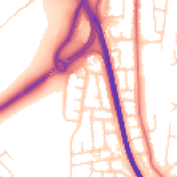 Daytime road noise heatmap for NG11 7FB