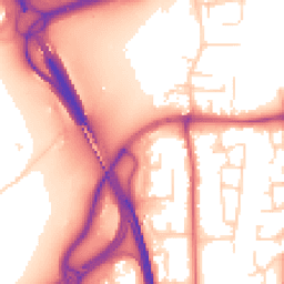 Daytime road noise heatmap for NG11 7GD