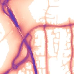 Daytime road noise heatmap for NG11 7GY