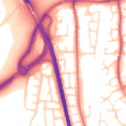 Daytime road noise heatmap for NG11 7HF