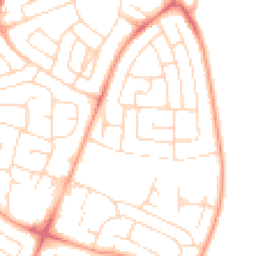 Daytime road noise heatmap for NG11 8AH
