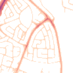 Daytime road noise heatmap for NG11 8AL