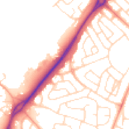 Daytime road noise heatmap for NG11 8AY