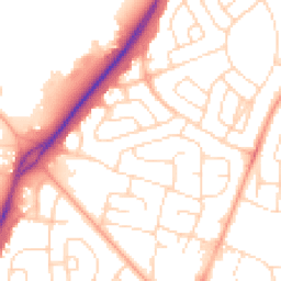 Daytime road noise heatmap for NG11 8DT
