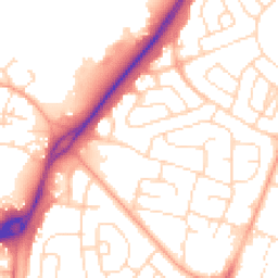 Daytime road noise heatmap for NG11 8EG