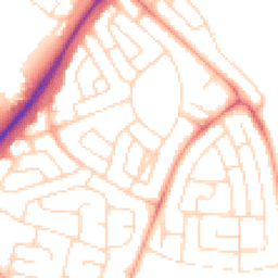 Daytime road noise heatmap for NG11 8FD