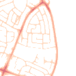 Daytime road noise heatmap for NG11 8HZ