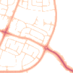 Daytime road noise heatmap for NG11 8LR