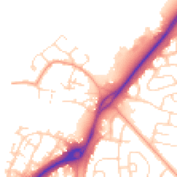 Daytime road noise heatmap for NG11 8NN