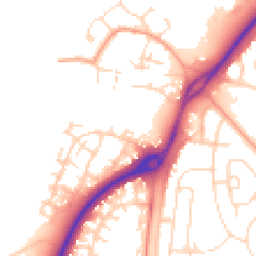 Daytime road noise heatmap for NG11 8SH