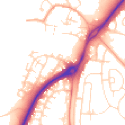 Daytime road noise heatmap for NG11 8TB