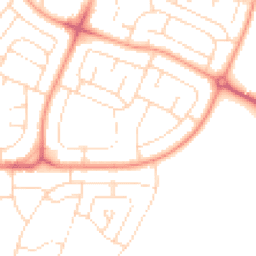Daytime road noise heatmap for NG11 9AG