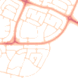 Daytime road noise heatmap for NG11 9BJ