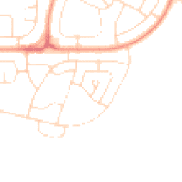 Daytime road noise heatmap for NG11 9ER