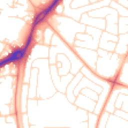 Daytime road noise heatmap for NG11 9LA