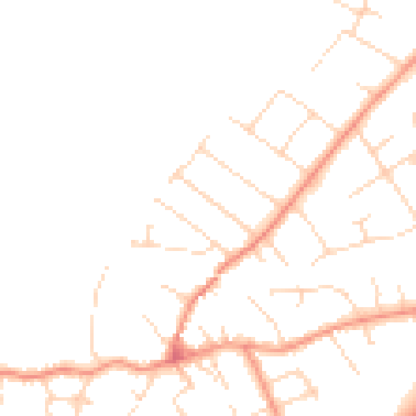 Daytime road noise heatmap for NG12 1AG