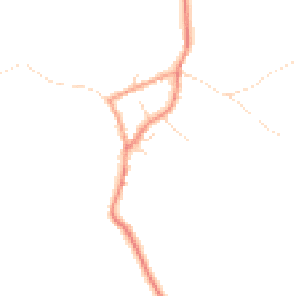 Daytime road noise heatmap for NG12 1EH
