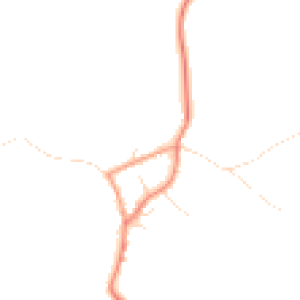 Daytime road noise heatmap for NG12 1EN
