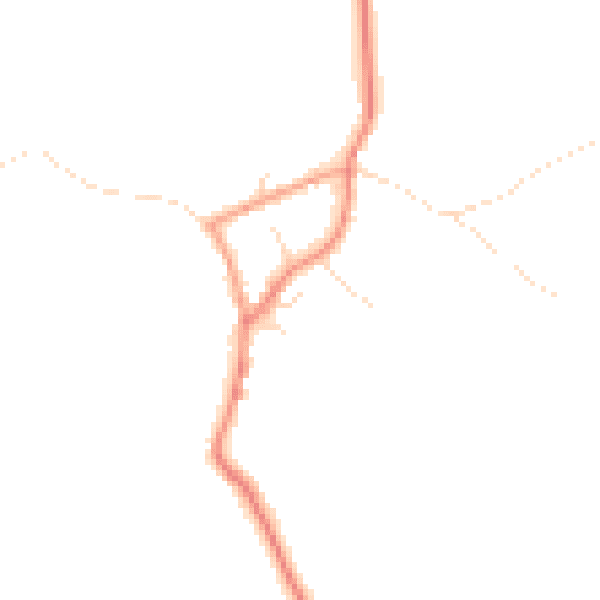 Daytime road noise heatmap for NG12 1EU