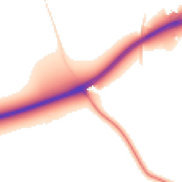 Daytime road noise heatmap for NG12 2LT