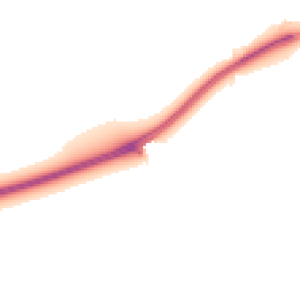 Night-time road noise heatmap for NG12 2LT
